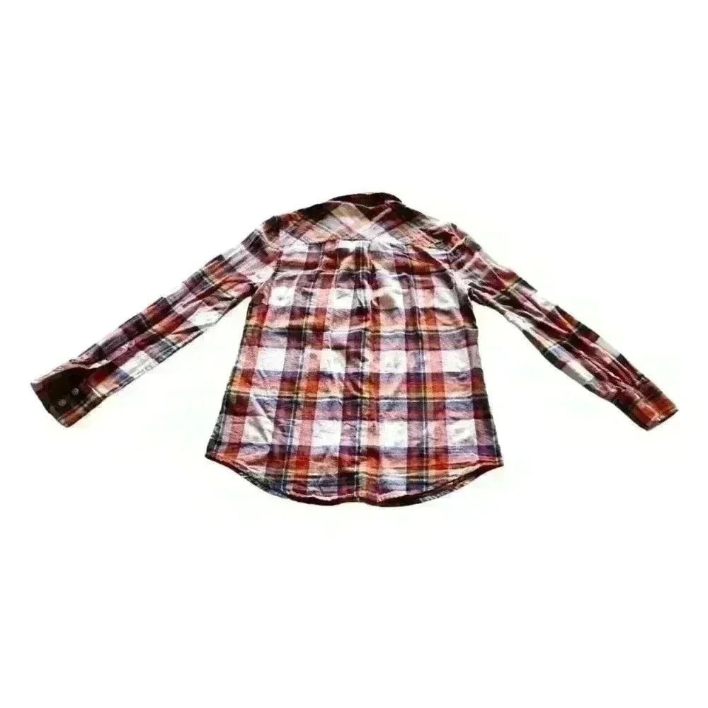 J Crew XS Classic Woman's Plaid Cozy Soft Flannel Shirt - Picture 3 of 4